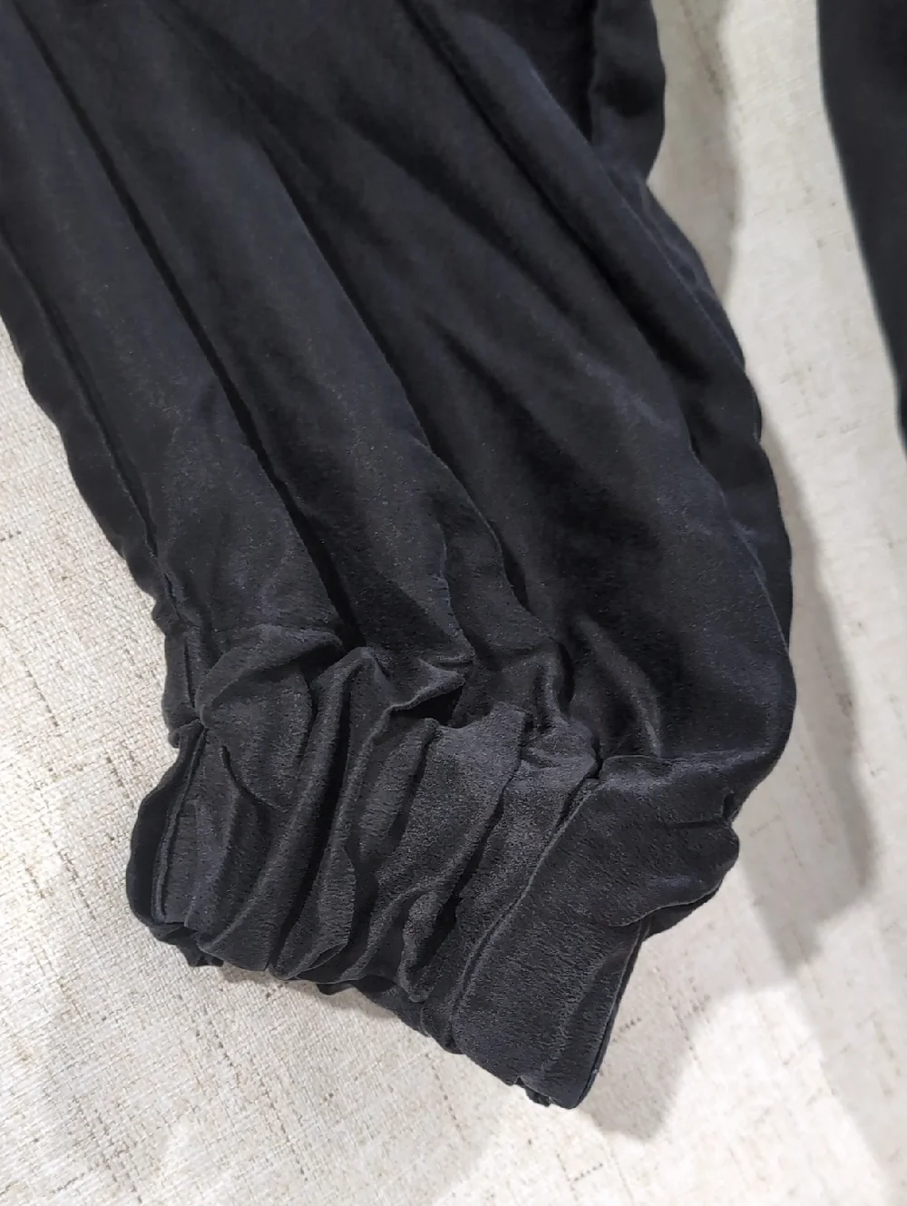 Lunya Washable Silk Robe Immersed Black XS/S - Picture 6 of 8